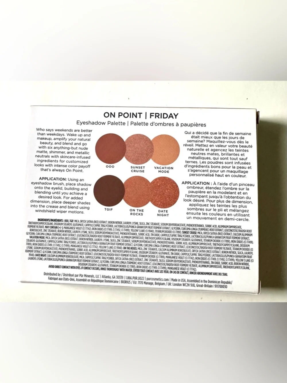 PUR‎ On Point Vegan Eyeshadow Palette Six-Shade 